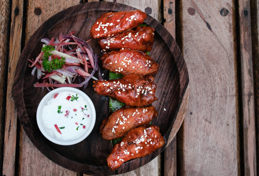 Grilled chicken skewers