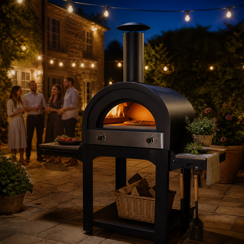 Artisan Dual Fuel Pizza Oven — garden party lifestyle