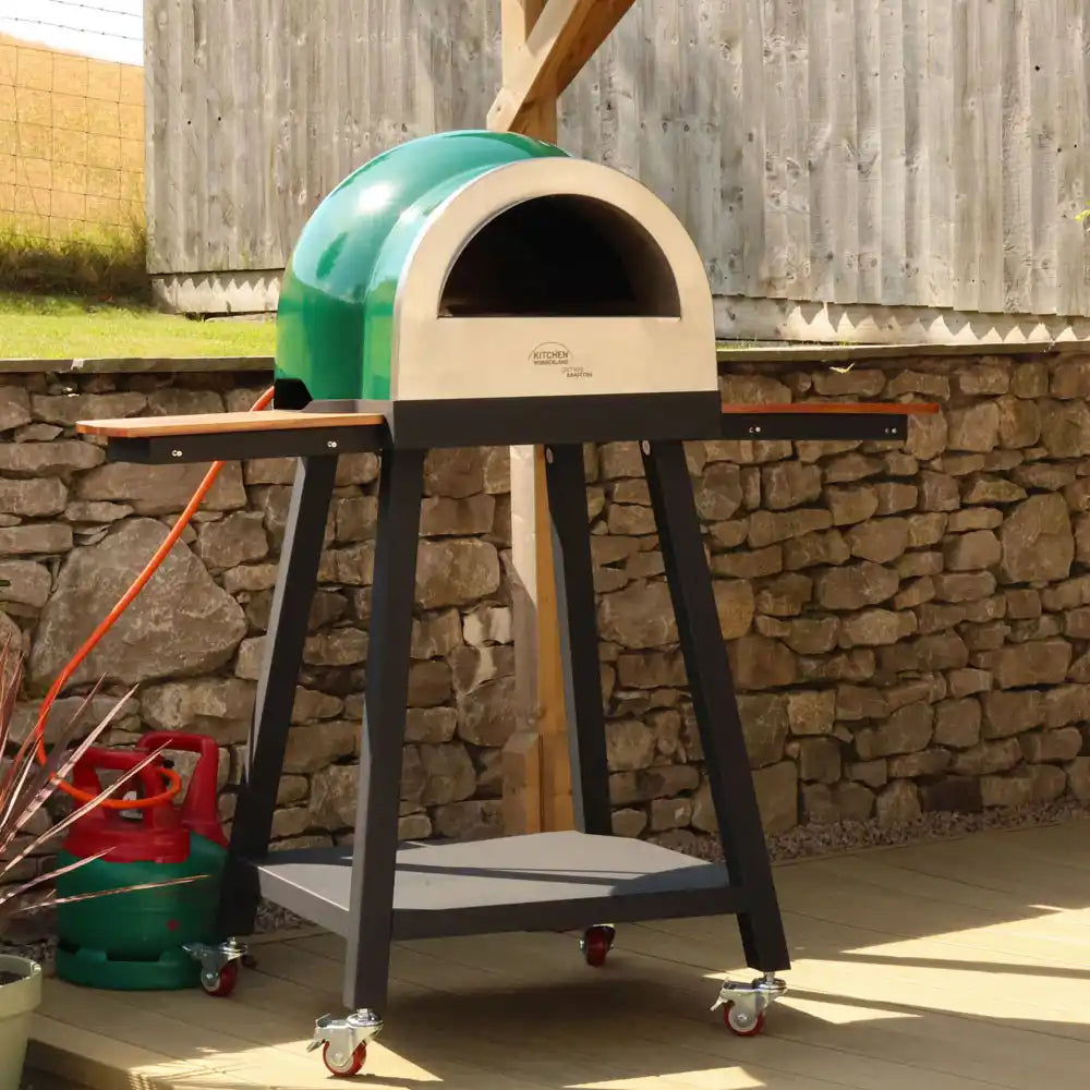 James Martin Artisan Pizza Oven and Stand with Side Tables