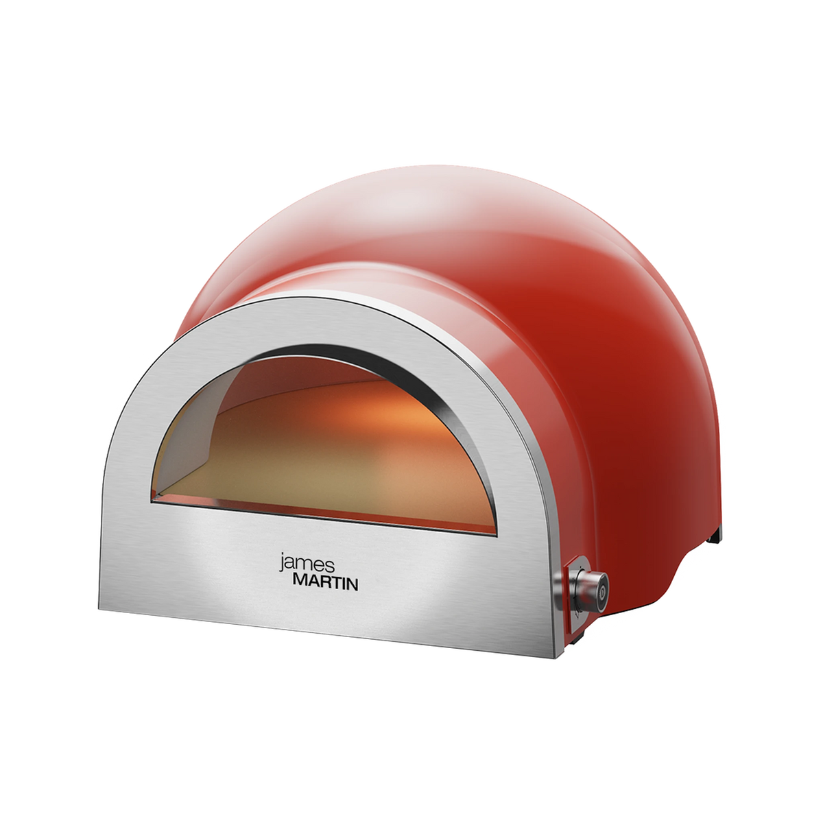 James Martin Artisan Dual Fuel Pizza Oven red