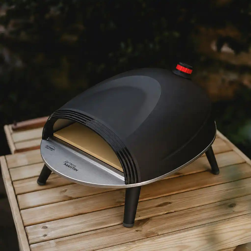 James Martin Ember Gas Pizza Oven Black Lifestyle